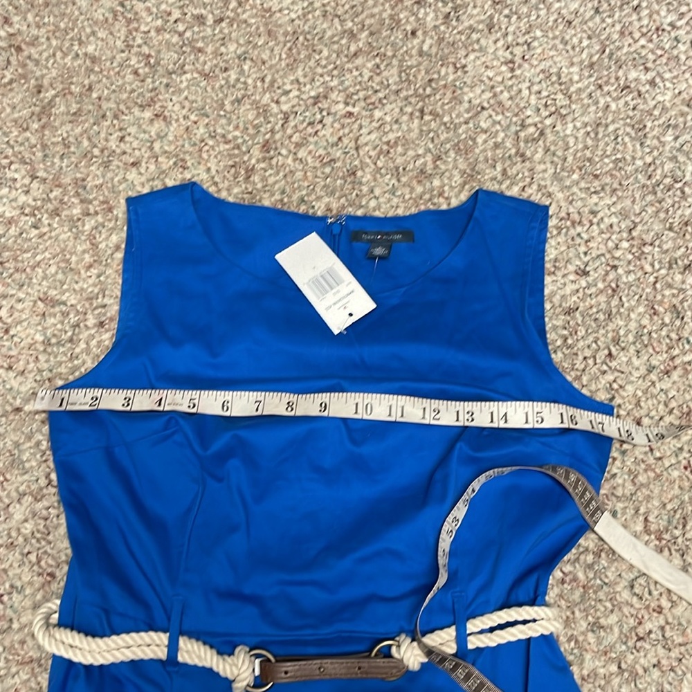 Tommy Hilfiger Blue Dress with White Belt - Picture 5 of 10